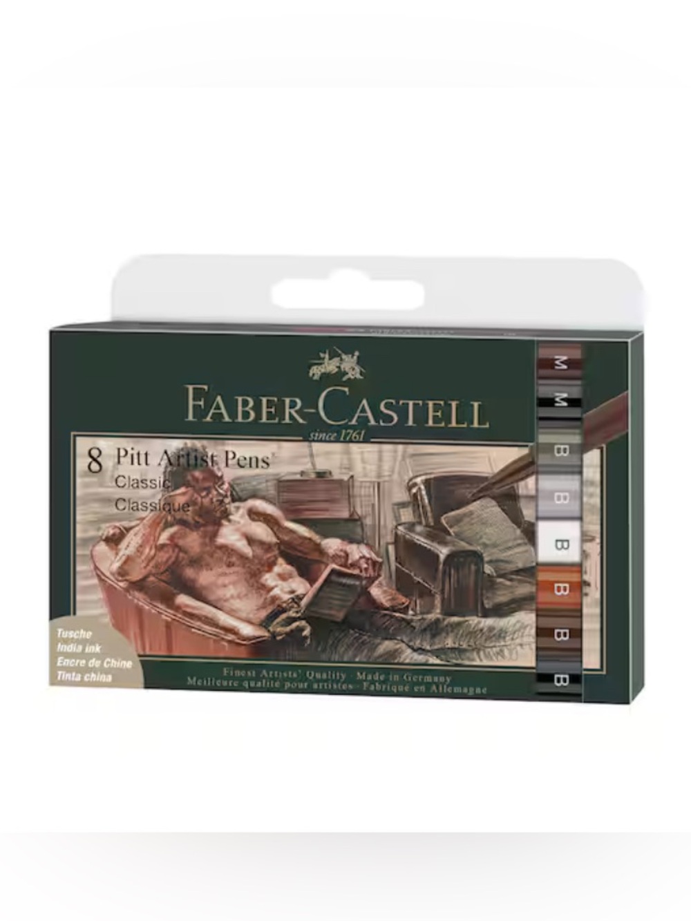Faber Castell Classic Pitt Artist Pen Set - 8 pcs